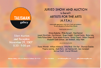 AFTA Benefit at Talisman Gallery